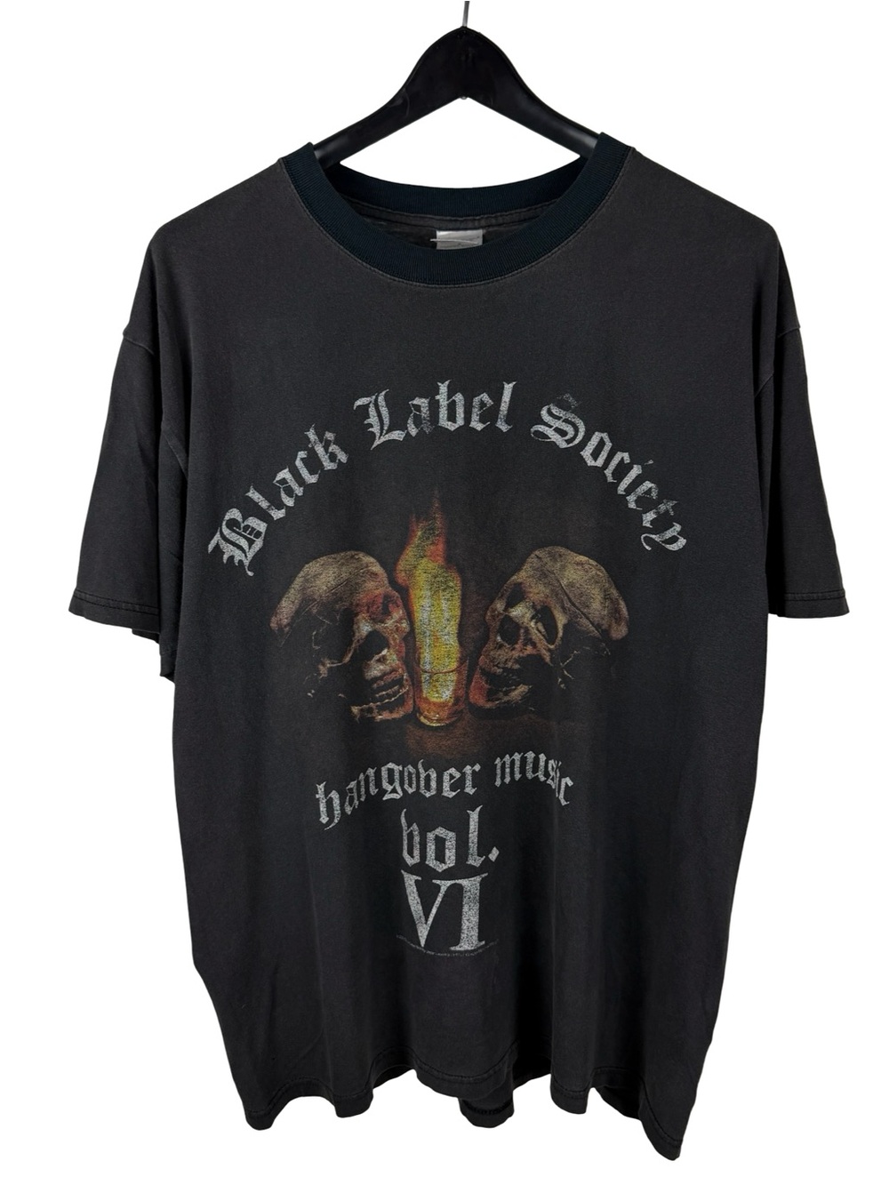 Vintage 2000s Black Label Society Hangover Music Faded Band Shirt Size L